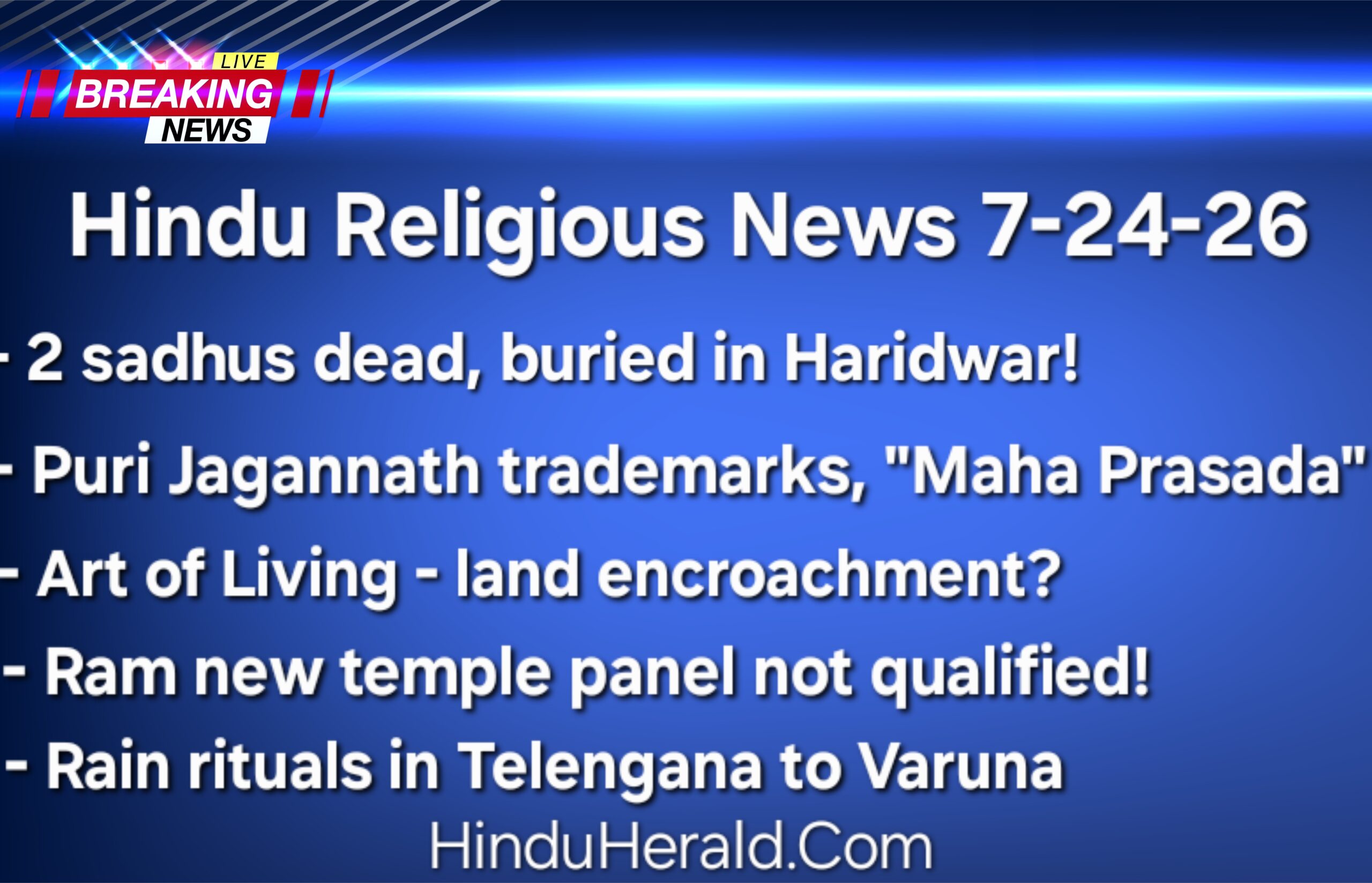 Hinduism News Articles
